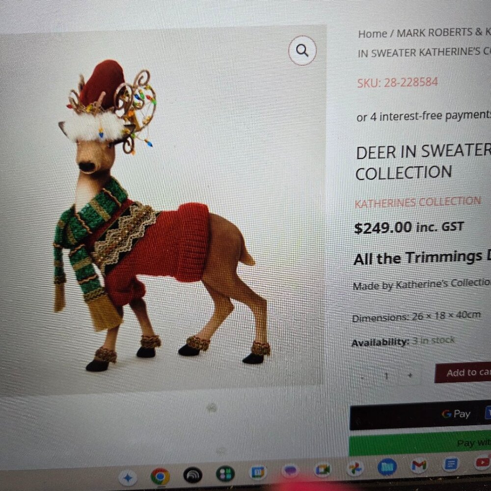 Katherine's Collections Holiday Reindeer